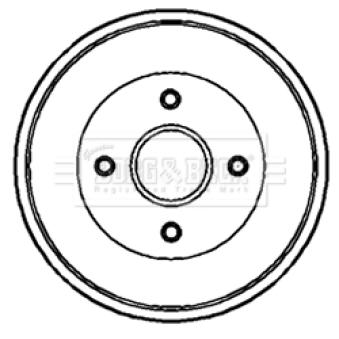 Tambour de frein BORG & BECK OEM 7700827866