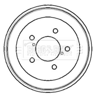 Tambour de frein BORG & BECK OEM 4243120190