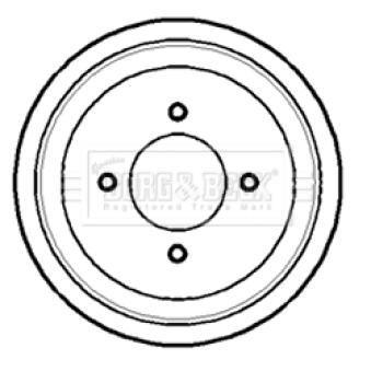 Tambour de frein BORG & BECK OEM 432065F012