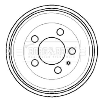 Tambour de frein BORG & BECK BBR7114