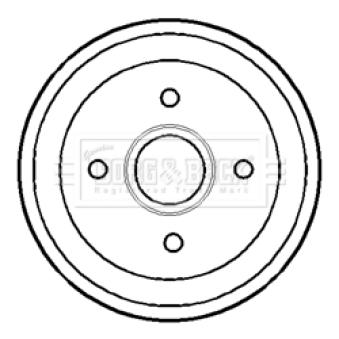 Tambour de frein BORG & BECK OEM 9208531