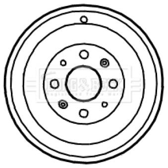 Tambour de frein BORG & BECK OEM 13423796
