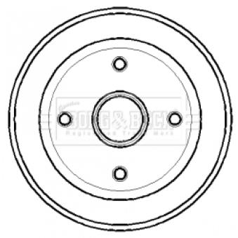 Tambour de frein BORG & BECK OEM 9196290