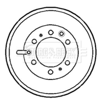Tambour de frein BORG & BECK [BBR7126]