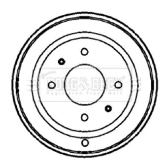 Tambour de frein BORG & BECK OEM 7672577