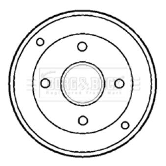 Tambour de frein BORG & BECK OEM 7700419824 Tambour de frein BORG & BECK OEM 7700419824