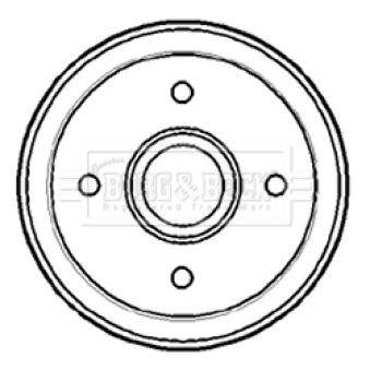 Tambour de frein BORG & BECK OEM 96316636