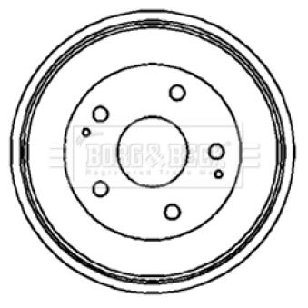 Tambour de frein BORG & BECK OEM 4243187401