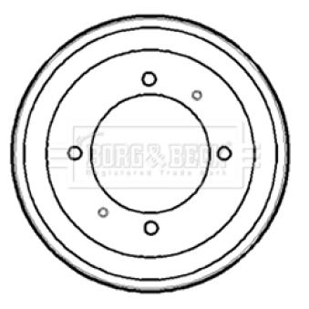 Tambour de frein BORG & BECK BBR7153