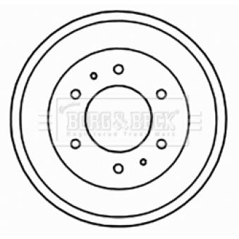 Tambour de frein BORG & BECK BBR7155