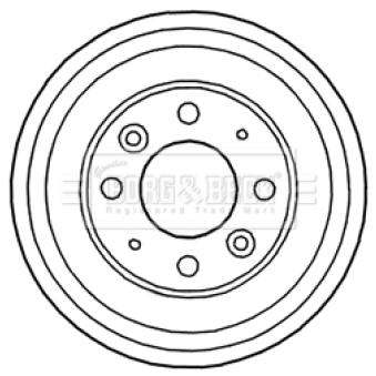 Tambour de frein BORG & BECK BBR7156