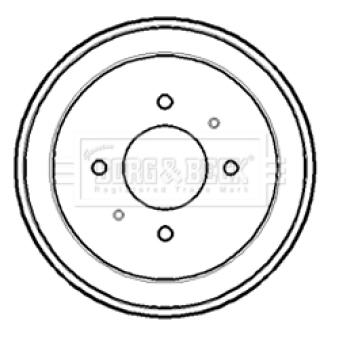 Tambour de frein BORG & BECK OEM MB699291