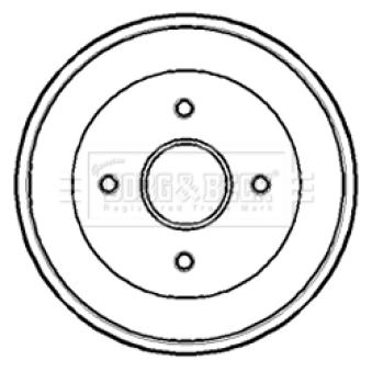 Tambour de frein BORG & BECK OEM 8200104901