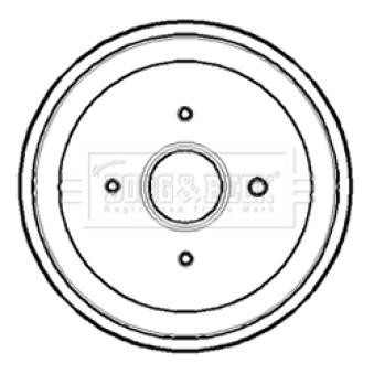 Tambour de frein BORG & BECK OEM 7700820816
