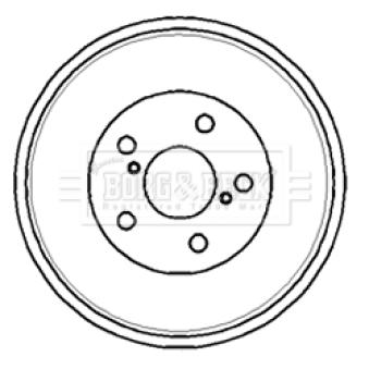 Tambour de frein BORG & BECK OEM 4243105020