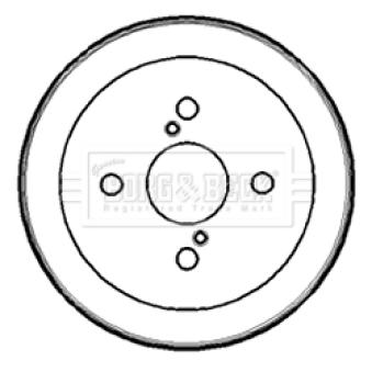 Tambour de frein BORG & BECK OEM 4243152020