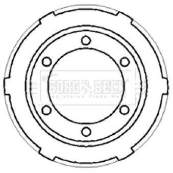 Tambour de frein BORG & BECK OEM YC1W1126ED Tambour de frein BORG & BECK OEM YC1W1126ED
