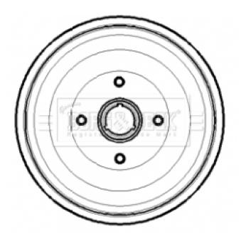 Tambour de frein BORG & BECK OEM 6K9501615
