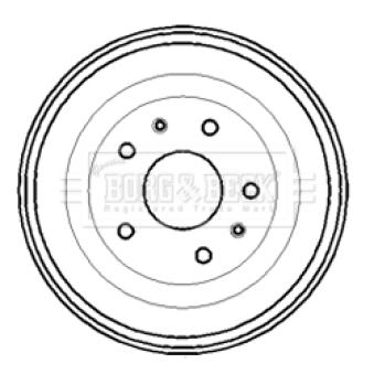Tambour de frein BORG & BECK OEM SDC100110