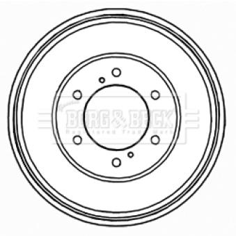 Tambour de frein BORG & BECK OEM 432060W710 Tambour de frein BORG & BECK OEM 432060W710