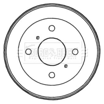 Tambour de frein BORG & BECK OEM 432064Z801