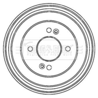 Tambour de frein BORG & BECK OEM 584111C300