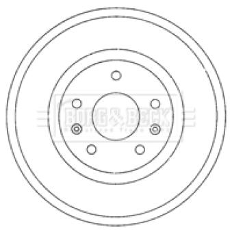 Tambour de frein BORG & BECK BBR7211