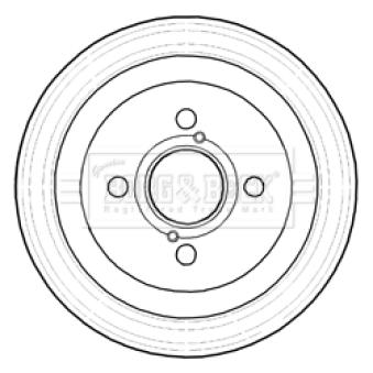 Tambour de frein BORG & BECK OEM 4243152070