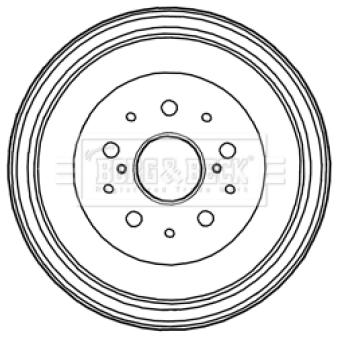 Tambour de frein BORG & BECK OEM 424310K090