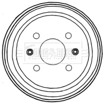 Tambour de frein BORG & BECK OEM 96471771