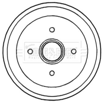 Tambour de frein BORG & BECK BBR7238