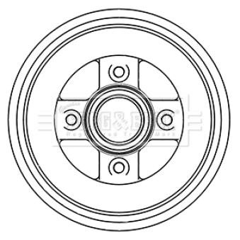 Tambour de frein BORG & BECK OEM 9214294
