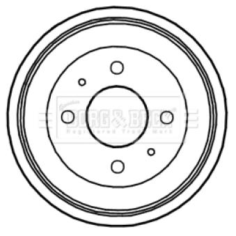 Tambour de frein BORG & BECK OEM 5841125010