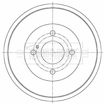 Tambour de frein BORG & BECK OEM 1833868