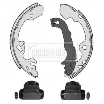 Kit de freins arrière (prémontés) BORG & BECK BBS1075K