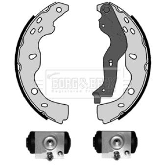 Kit de freins arrière (prémontés) BORG & BECK BBS1087K