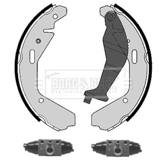 Kit de freins arrière (prémontés) BORG & BECK BBS1134K