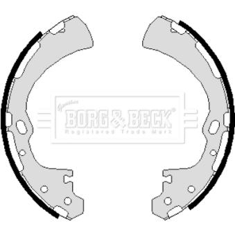 Jeu de mâchoires de frein BORG & BECK BBS6019