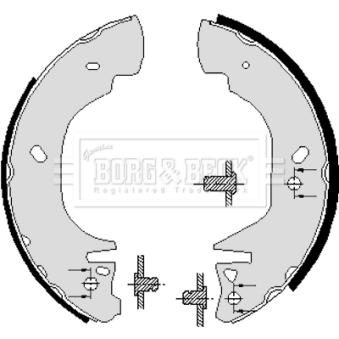 Jeu de mâchoires de frein BORG & BECK OEM 5027770