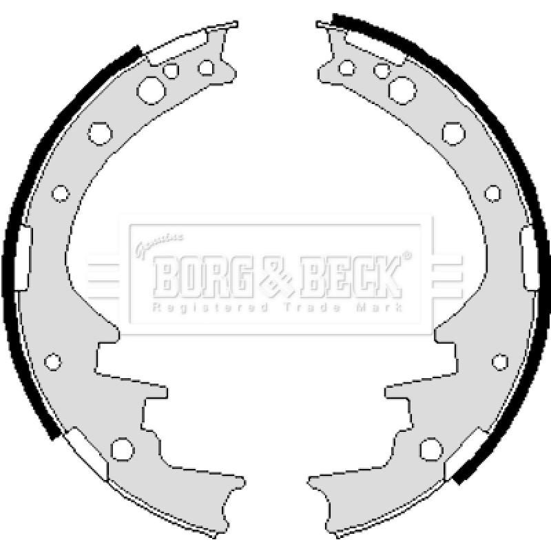 Jeu de mâchoires de frein BORG & BECK BBS6044 - Visuel 1
