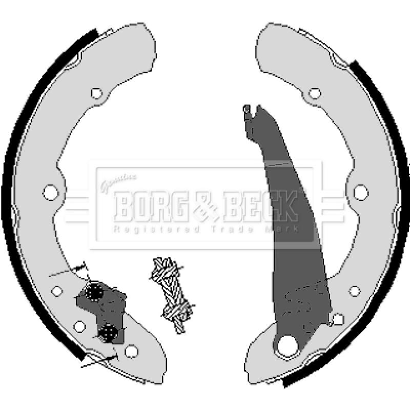 Jeu de mâchoires de frein BORG & BECK BBS6051 - Visuel 1