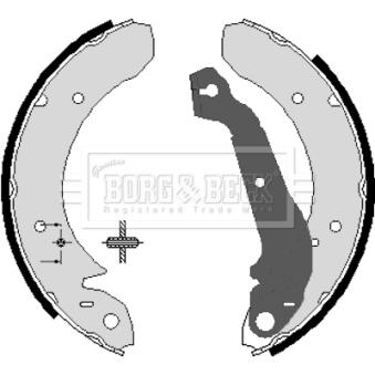 Jeu de mâchoires de frein BORG & BECK OEM 6081850
