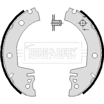 Jeu de mâchoires de frein BORG & BECK OEM 115330141