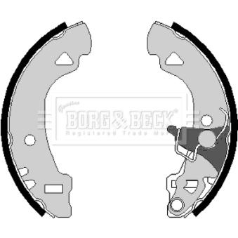 Jeu de mâchoires de frein BORG & BECK OEM 77362291