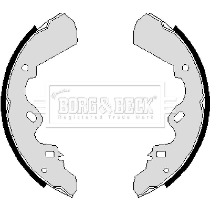 Jeu de mâchoires de frein BORG & BECK BBS6083 - Visuel 1