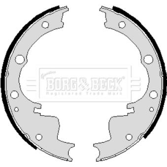 Jeu de mâchoires de frein BORG & BECK BBS6192