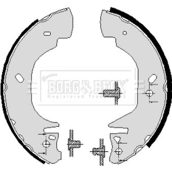 Jeu de mâchoires de frein BORG & BECK OEM 7125122