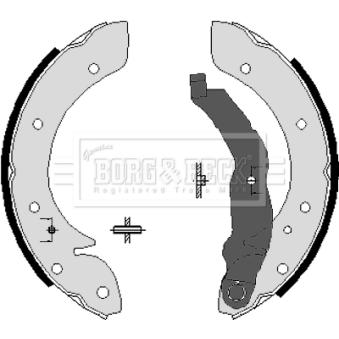 Jeu de mâchoires de frein BORG & BECK OEM 7701205339