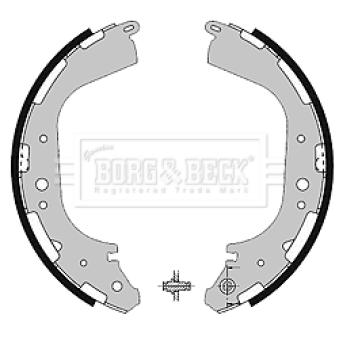 Jeu de mâchoires de frein BORG & BECK BBS6200