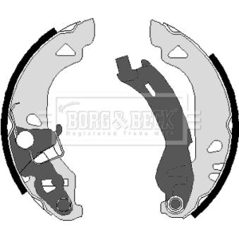 Jeu de mâchoires de frein BORG & BECK OEM 71738378